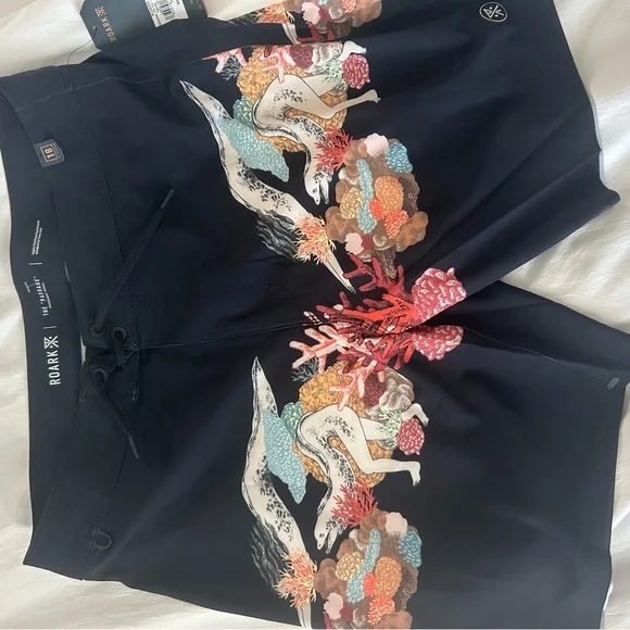 Roark Passenger Primo Swim Trunks in Yling Dark Navy NWT - Main Image